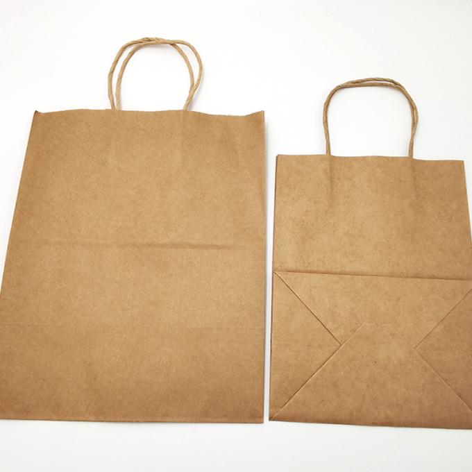 Kraft Paper Packaging Bag Gift Crafts Shopping Biodegradable Bag z skręconymi uchwytami 1