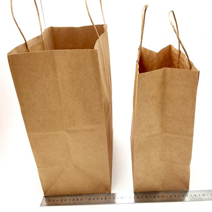 Kraft Paper Packaging Bag Gift Crafts Shopping Biodegradable Bag z skręconymi uchwytami 3