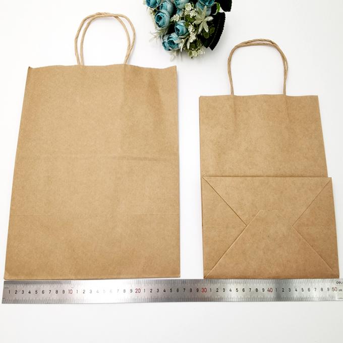 Kraft Paper Packaging Bag Gift Crafts Shopping Biodegradable Bag z skręconymi uchwytami 2