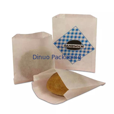 Biodegradowalne płaskie koperty szklane z podszewką w kształcie litery V, ostre dno Kraft Paper Sandwich Cookies Torby