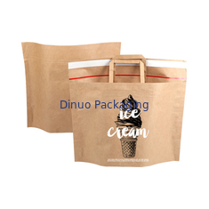 100% biodegradowalna torba papierowa Kraft Mailer Samoprzylepne boki i dolny klin