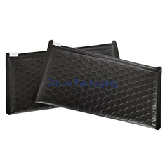 Czarny Mailer Zipper Bag Packing Bubble Poly Bag Z Niestandardowym Logo