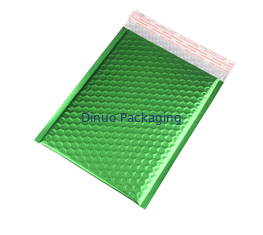 Quad Seal Light Green Metallic Bubble Mailers 265x360mm #I Plastikowa odporność na wstrząsy do promocji