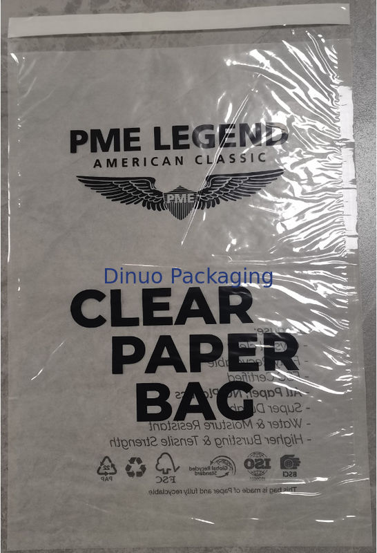 FSC Certified Glassine Paper Envelope Recykling Eco-Conscious Choice Jedna strona półprzezroczysta Jedna strona 100% przezroczysta
