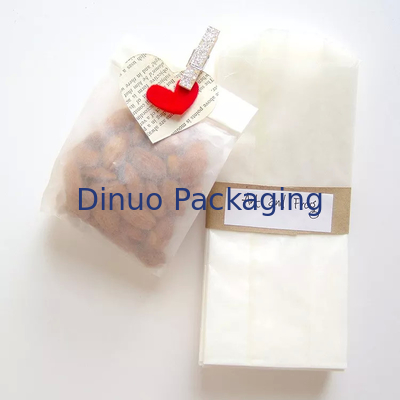 Biodegradowalne płaskie koperty szklane z podszewką w kształcie litery V, ostre dno Kraft Paper Sandwich Cookies Torby