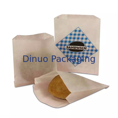 Biodegradowalne płaskie koperty szklane z podszewką w kształcie litery V, ostre dno Kraft Paper Sandwich Cookies Torby
