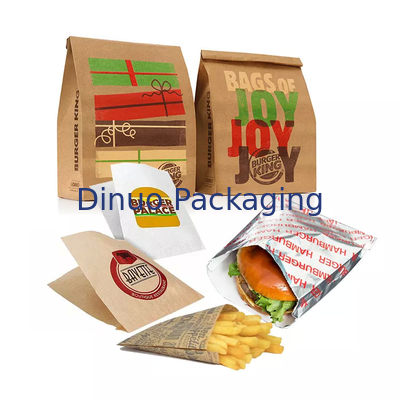 Biodegradowalne płaskie koperty szklane z podszewką w kształcie litery V, ostre dno Kraft Paper Sandwich Cookies Torby