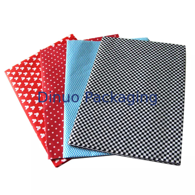 Polka Dot Gingham Dwukolorowa bibułka w tle do lakieru do paznokci w pudełku po butach