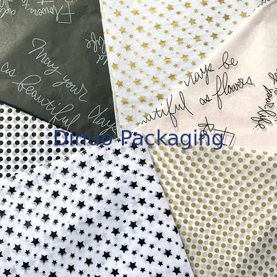 Biodegradowalny papier bibułkowy z wzorzystym wzorem fali na prezent na twarz perfum