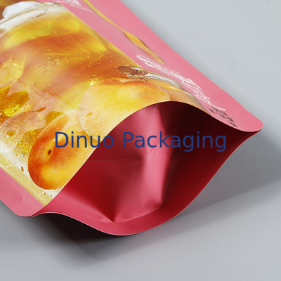 Niestandardowa biodegradowalna plastikowa folia aluminiowa z wylewką Torebka z sokiem ze słomy