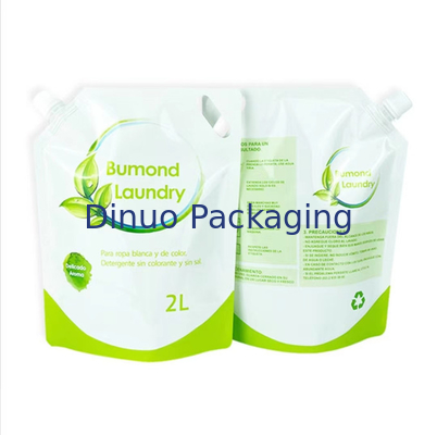 Druk wklęsły Stand Up Spout Pouch 1L 2L Detergent do prania Torba na mydło w płynie