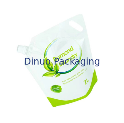 Druk wklęsły Stand Up Spout Pouch 1L 2L Detergent do prania Torba na mydło w płynie