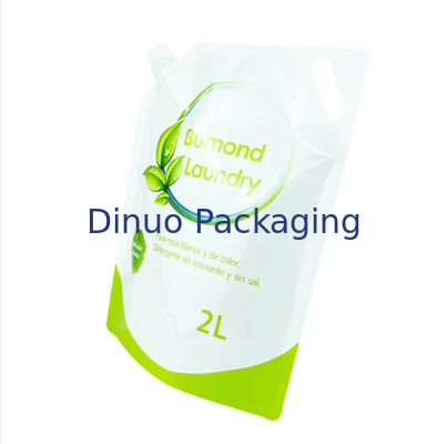 Druk wklęsły Stand Up Spout Pouch 1L 2L Detergent do prania Torba na mydło w płynie