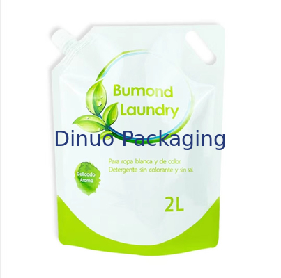 Druk wklęsły Stand Up Spout Pouch 1L 2L Detergent do prania Torba na mydło w płynie