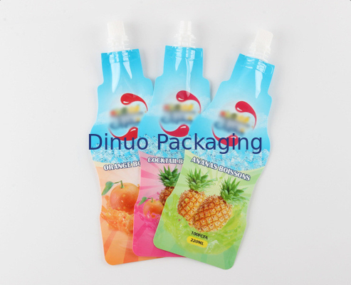 Torba Doypack z nadrukiem na zamówienie Dysza w kształcie butelki z napojami Folia aluminiowa Stand Up Wylewka Etui