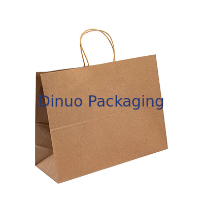Kraft Paper Takeaway Tote Bag Pieczenie Ciasta Herbata Mleczna Zakupy Prezent Papierowa Torba