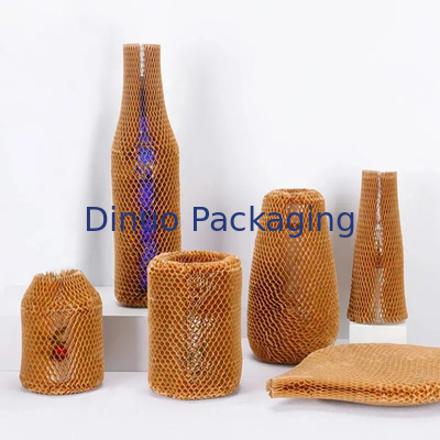 Nadający się do recyklingu niestandardowy wyściełany papier pakowy o strukturze plastra miodu Kraft Paper Packing Sleeve