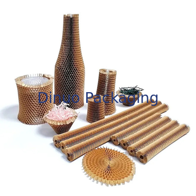 Nadający się do recyklingu niestandardowy wyściełany papier pakowy o strukturze plastra miodu Kraft Paper Packing Sleeve