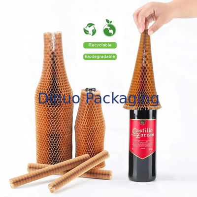 Nadający się do recyklingu niestandardowy wyściełany papier pakowy o strukturze plastra miodu Kraft Paper Packing Sleeve