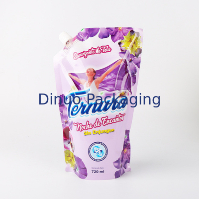 Detergent do prania Niestandardowe drukowane stojące woreczki Uzupełnij worek do pakowania mydła w płynie