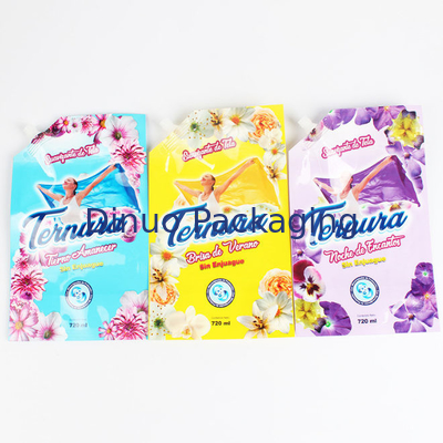 Detergent do prania Niestandardowe drukowane stojące woreczki Uzupełnij worek do pakowania mydła w płynie