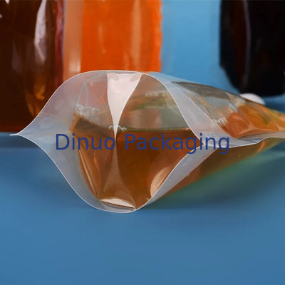 Niestandardowe drukowanie wklęsłe Stand Up Liquid Pouch Przezroczyste etui na sok z wylewką