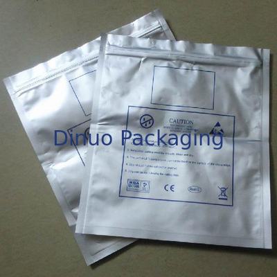 500 szt. Torby ochronne ESD Zip Lock / Open Top Srebrne do ochrony antystatycznej