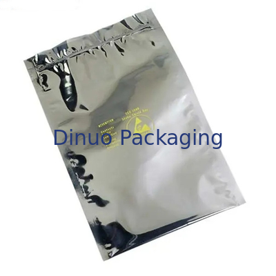 500 szt. Torby ochronne ESD Zip Lock / Open Top Srebrne do ochrony antystatycznej