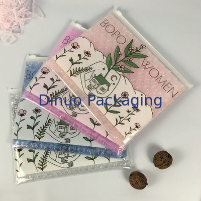 0.05 - 0,2 mm grubości Zipper Bubble Bags With Gravure Printing