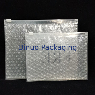 Wielokrotnie używalny odporny na wstrząsy PVC przejrzysty Ziplock Zipper Bubble Bag Custom Makeup Kosmetyczne opakowania