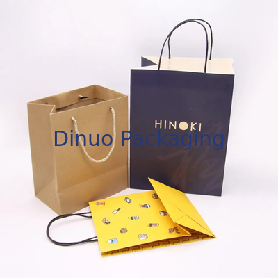 Kraft Paper Packaging Bag Gift Crafts Shopping Biodegradable Bag z skręconymi uchwytami