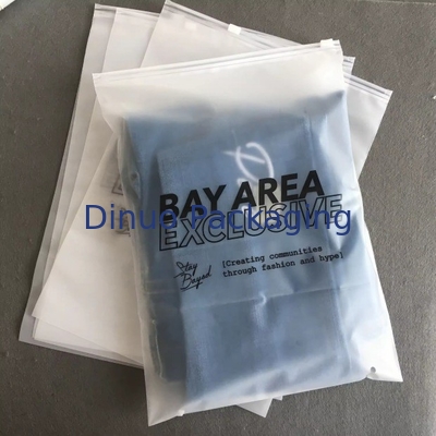 Niestandardowe Matte Frosted Zip Seal Ziplock Plastic Bags For Clothing Zipper Bag