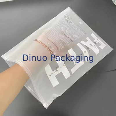 Niestandardowe Matte Frosted Zip Seal Ziplock Plastic Bags For Clothing Zipper Bag