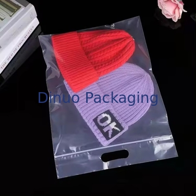 Drukowanie na zamówienie Ekologiczne plastikowe torebki z zamknięciem zamkniętym z rękojeścią do odzieży