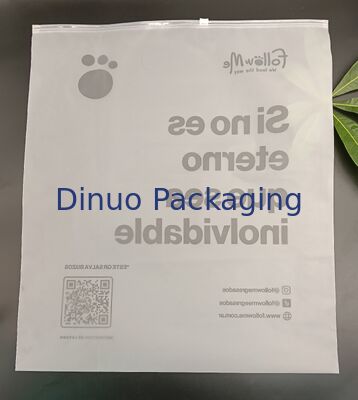 Wodoszczelny Bezprawiczny Bezpieczny Pieczęć Dwustronny Zamrożony CPE Zipper Bag z Niestandardowym Logo