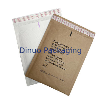 Biodegradowalny ekologiczny podwójny warstwy podkładki Brązowe pęcherze miodne worki do wysyłki Kraft Paper Bubble Mailer Kompostowalny
