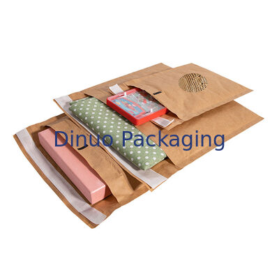 Biodegradowalny ekologiczny podwójny warstwy podkładki Brązowe pęcherze miodne worki do wysyłki Kraft Paper Bubble Mailer Kompostowalny