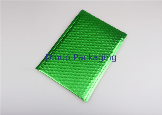 Quad Seal Light Green Metallic Bubble Mailers 265x360mm #I Plastikowa odporność na wstrząsy do promocji