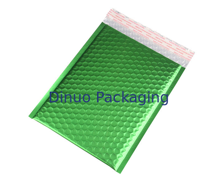 Quad Seal Light Green Metallic Bubble Mailers 265x360mm #I Plastikowa odporność na wstrząsy do promocji