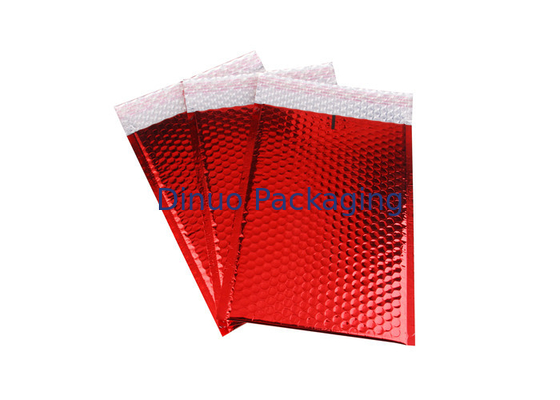 Jasnoczerwone koperty metaliczne Bubble Mailer 245x330 # A4