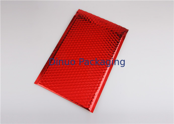 Jasnoczerwone koperty metaliczne Bubble Mailer 245x330 # A4