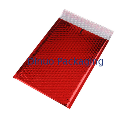 Jasnoczerwone koperty metaliczne Bubble Mailer 245x330 # A4