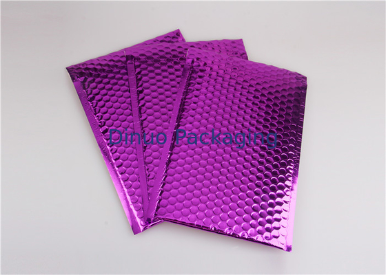Recyklingowe Fioletowe Mailery Glamour / Metalowe Torby Pocztowe Mocny Klej