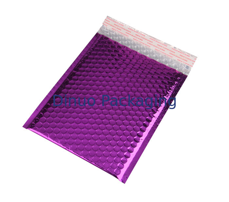 Recyklingowe Fioletowe Mailery Glamour / Metalowe Torby Pocztowe Mocny Klej