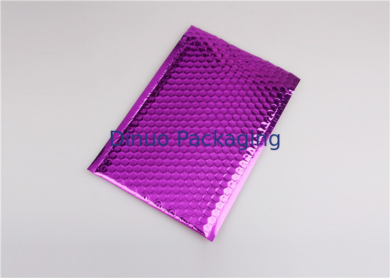 Recyklingowe Fioletowe Mailery Glamour / Metalowe Torby Pocztowe Mocny Klej