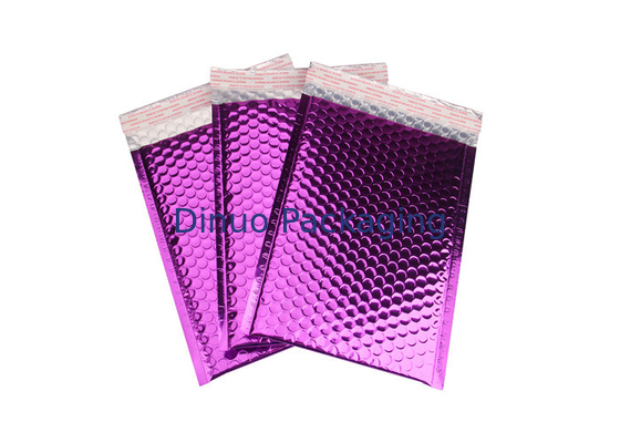 Recyklingowe Fioletowe Mailery Glamour / Metalowe Torby Pocztowe Mocny Klej