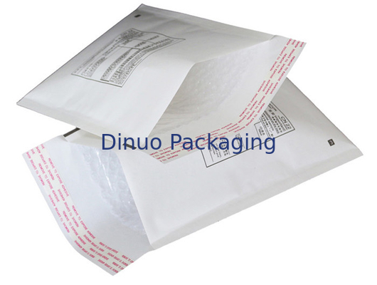 Biały maile z bańkami kraft 45x210mm # C, niestandardowe koperty Bubble Mailer