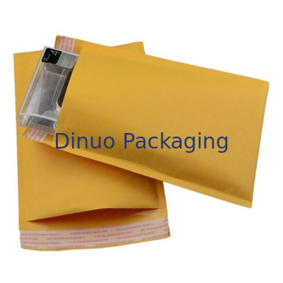 Lekkie żółte koperty Bubble Kraft, Kraft Bubble Envelopes Odporność na wstrząsy