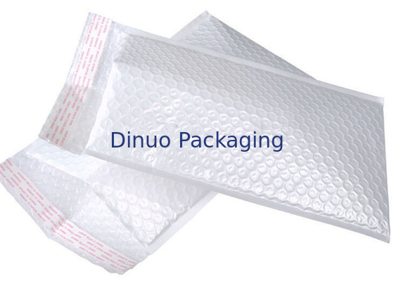 Białe koperty bąbelkowe Poly Bubble Mailers Samoprzylepne do książek / DVD / prezentów