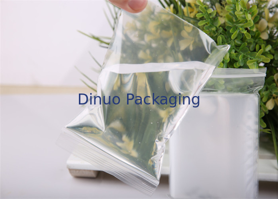 Szczelne torby plastikowe Ziplock Clear PE # 100 * 160 mm do opakowań ciekłych